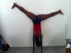 My ally and I twerking our butts in a homemade video